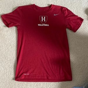 Red Harvard Volleyball Nike Tshirt